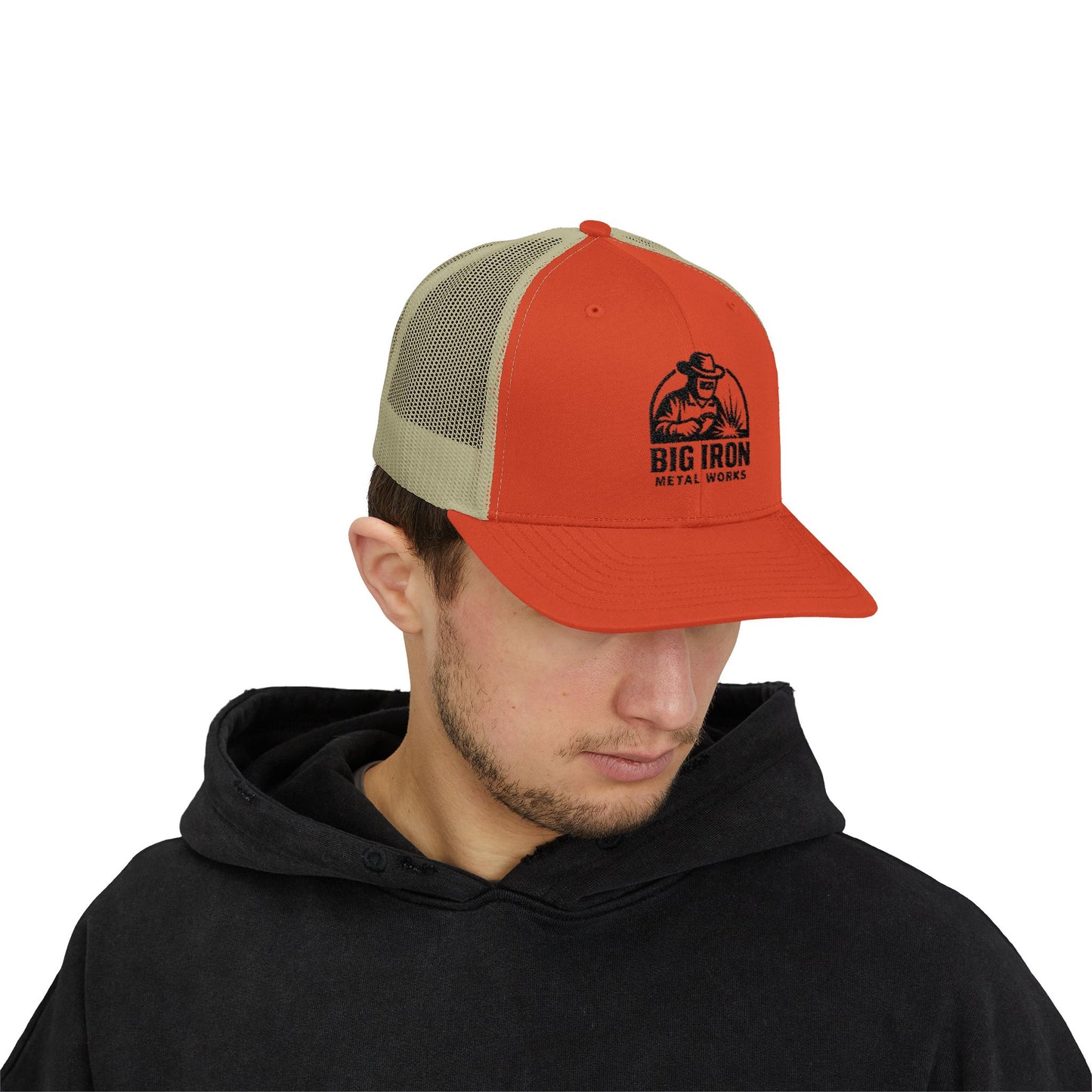 Big Iron Logo Trucker Hats