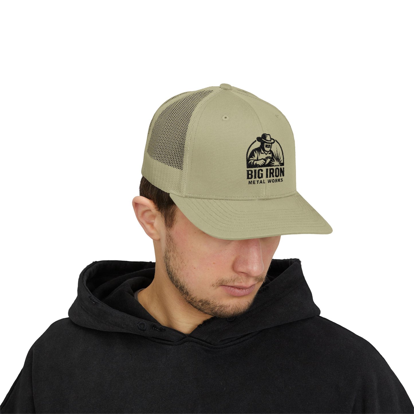 Big Iron Logo Trucker Hats
