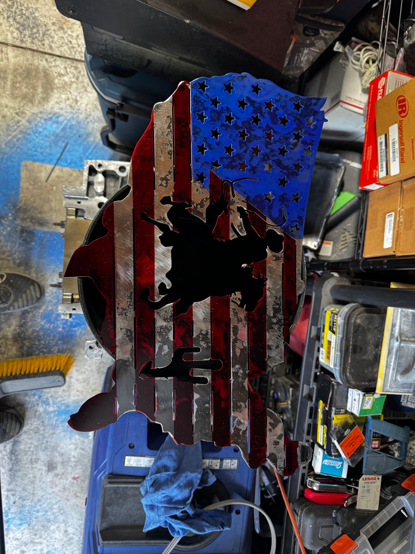 Western American Flag sign