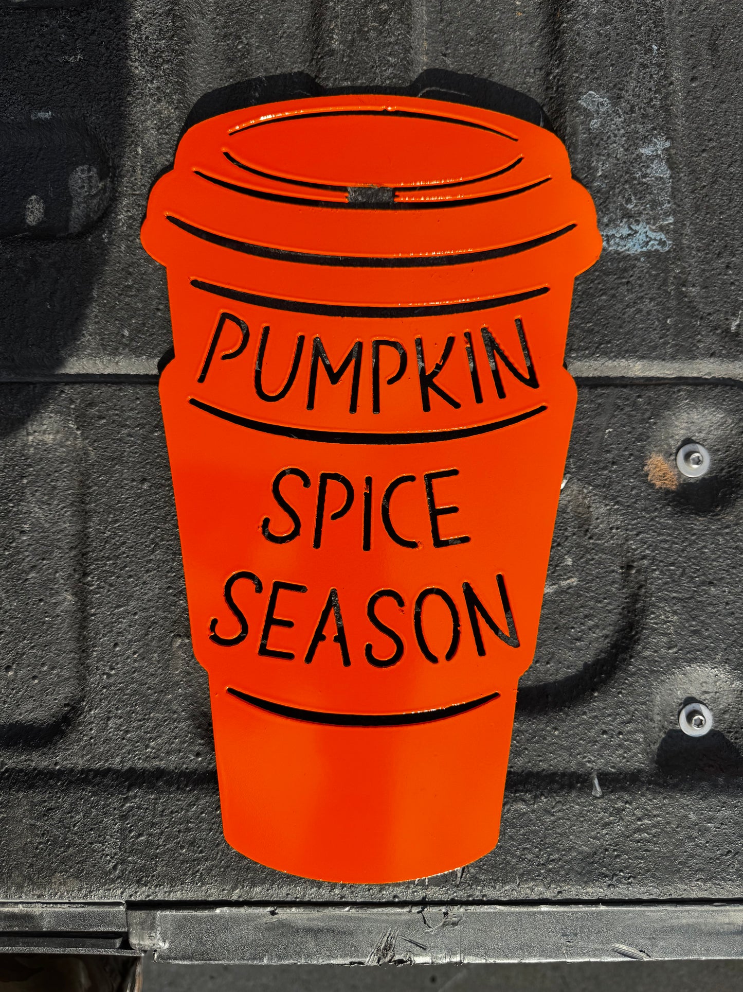 Pumpkin spice season sign