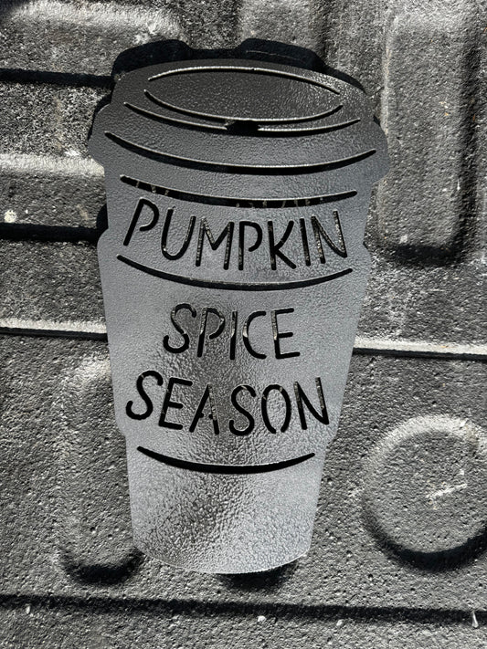 Pumpkin spice season sign