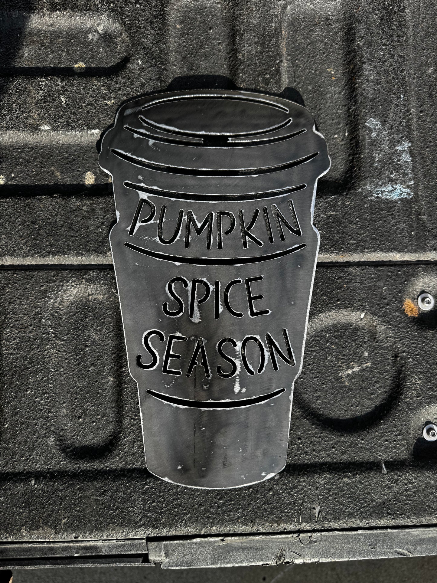Pumpkin spice season sign