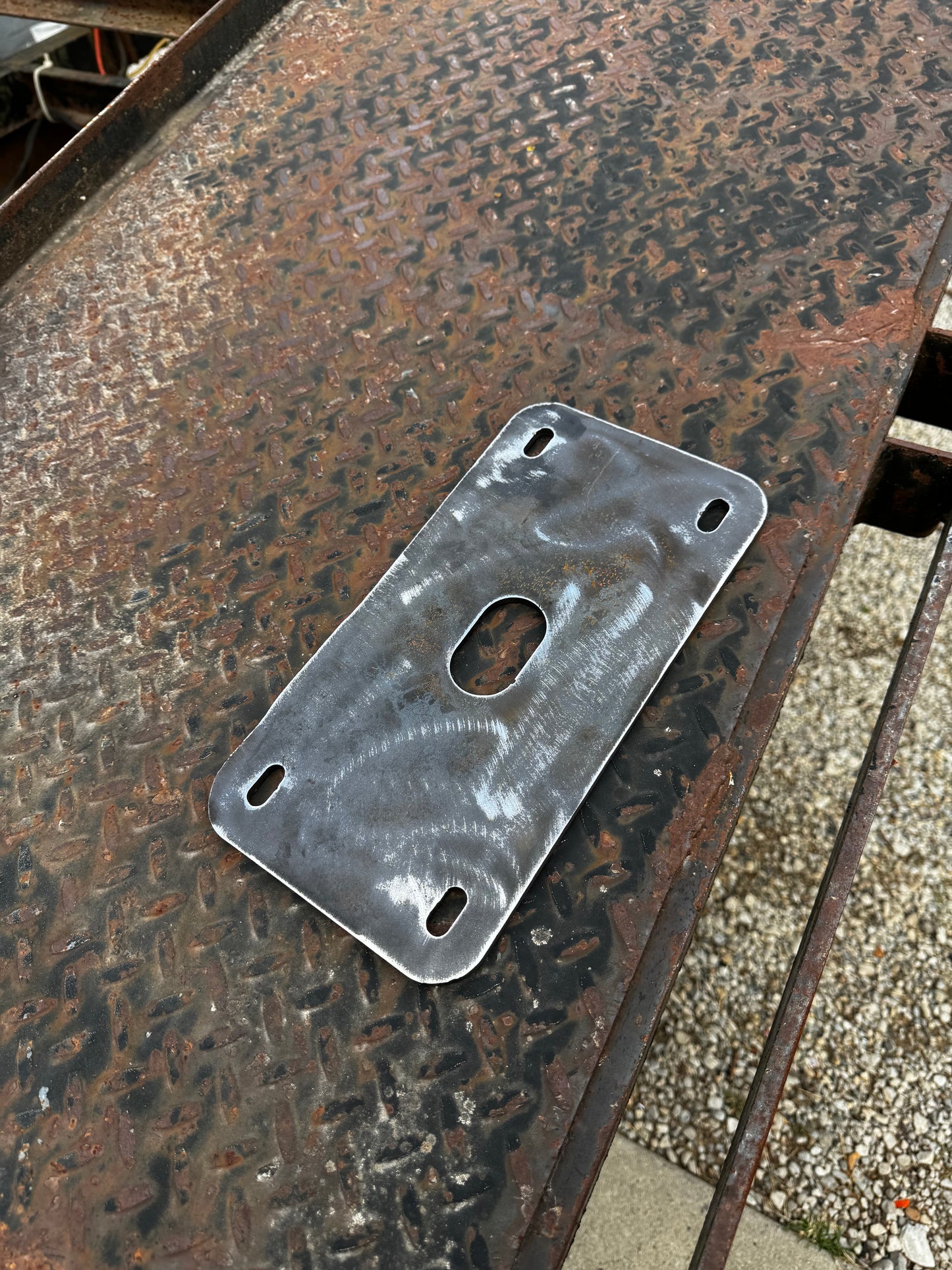 Weld-on Winch Plate for 9500lb/12,000lb winch.