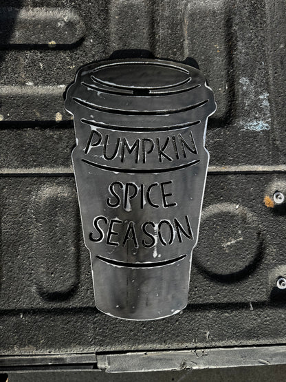 Pumpkin spice season sign