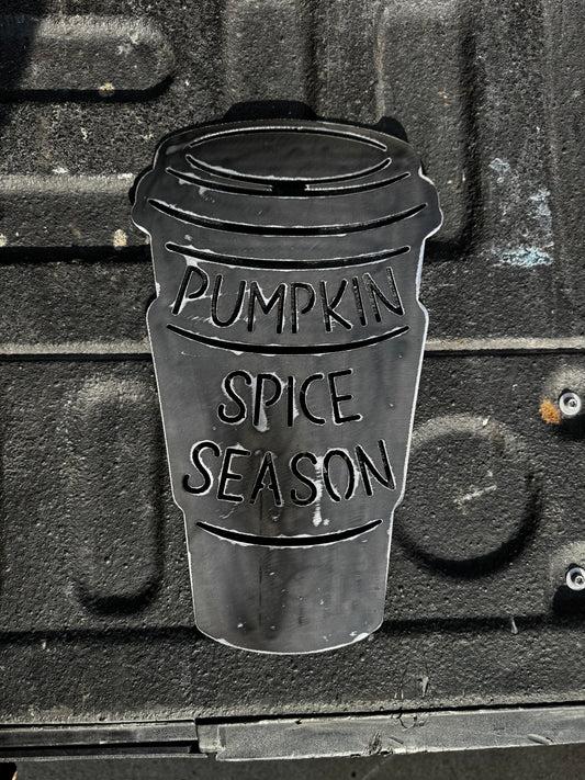 Pumpkin spice season sign